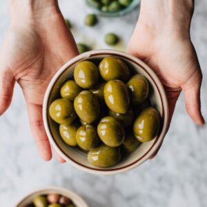 silver-and-green-olives