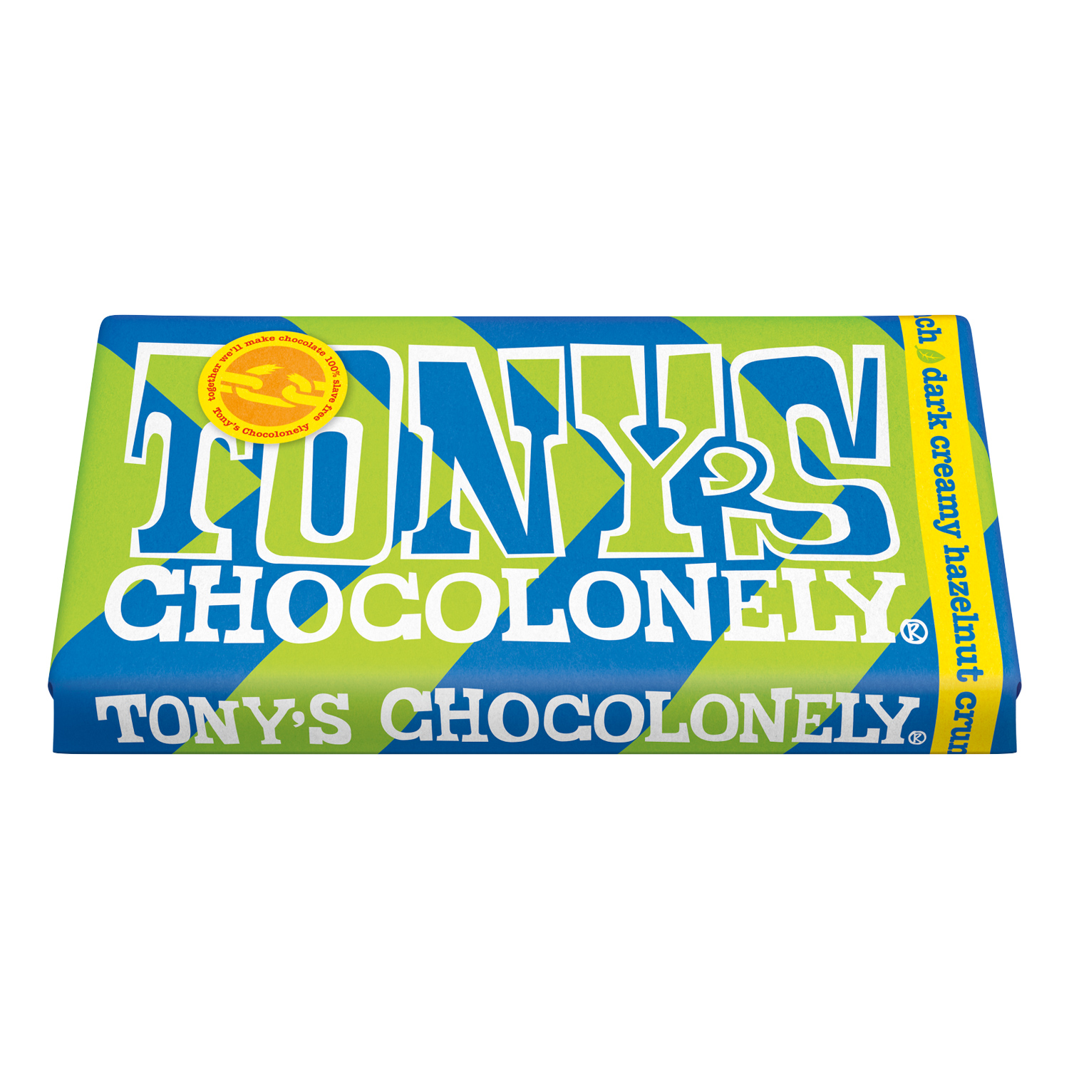 Tony's Chocolonely | Vegan Dark Creamy Hazelnut Crunch Chocolate Bar ...