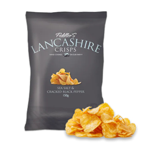 Fiddler's Lancashire Crisps | Sea Salt & Cracked Black Pepper